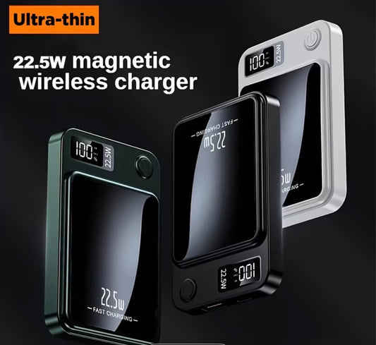 Power Bank Magnetyczny 22.5W – Bezprzewodowe Ładowanie