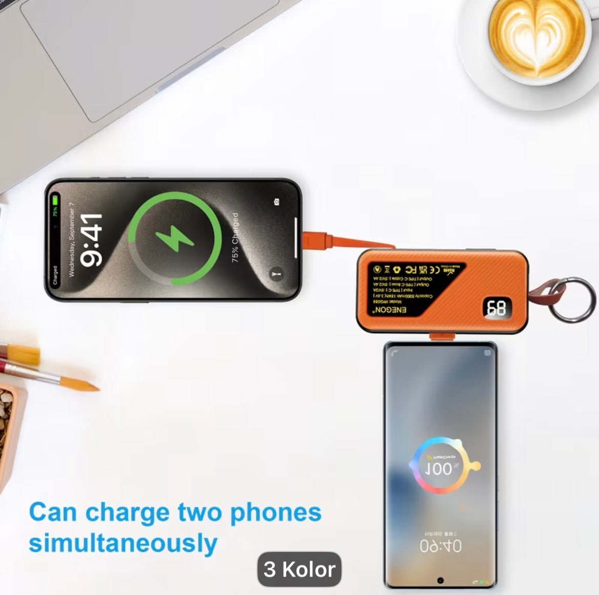2x Mini powerbank 5000mah