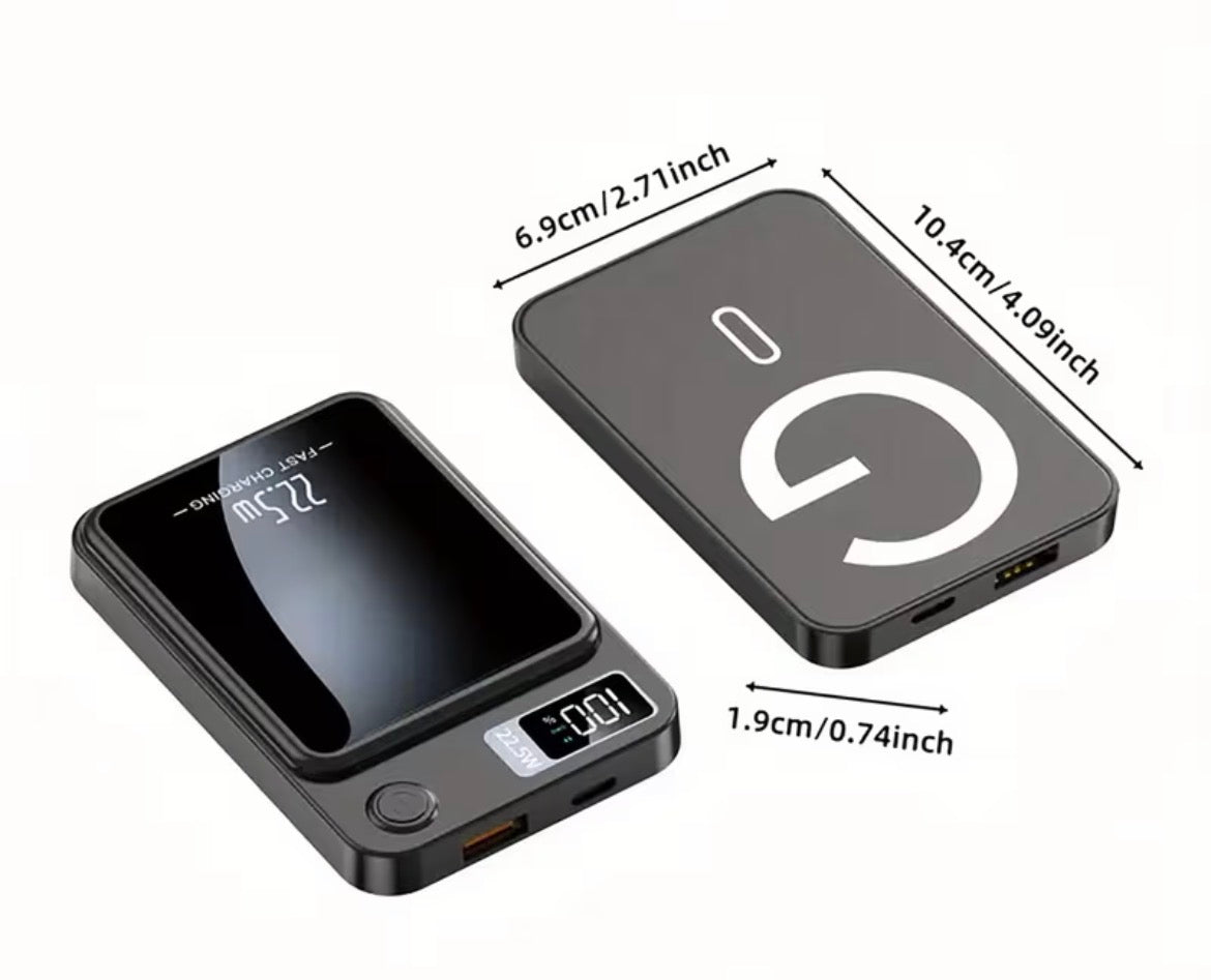 Power Bank Magnetyczny 22.5W – Bezprzewodowe Ładowanie