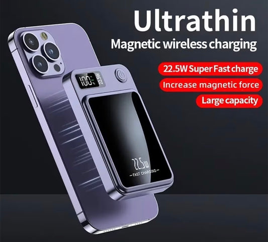 Power Bank Magnetyczny 22.5W – Bezprzewodowe Ładowanie